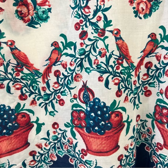 W For Woman 100% Cotton Short Sleeve Bird Printed Traditional Ethnic Kurta - Picture 4 of 16